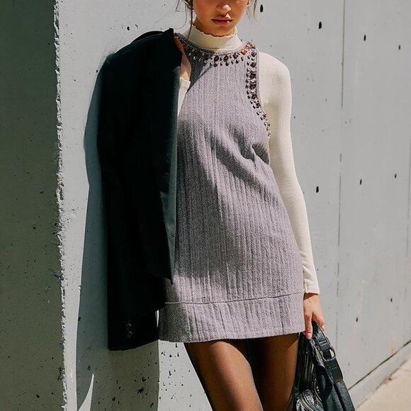 ISO Free People You're a Gem Mini Dress Size XS - Picture 1 of 4